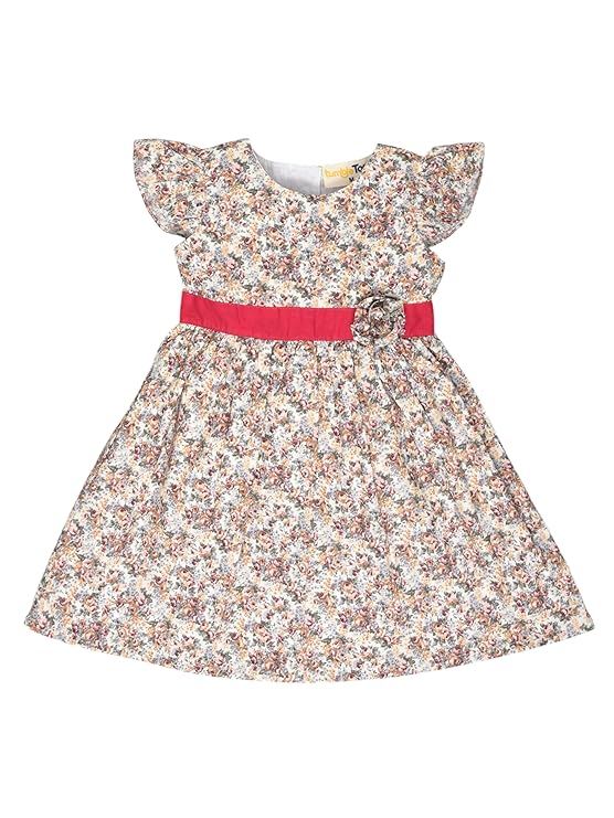 Printed Flower Dress – Soft & Stylish Cotton Outfit for Girls | Cotton Printed | Girls Dress Multicolor
