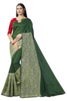 Women's Banarasi Silk Saree with Luxurious Gold Zari Work & Blouse Piece – Traditional Indian Attire for Weddings, Receptions & Festivitie
