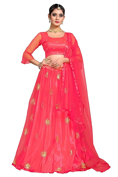 Elegant and Stylish Lehenga Choli for Women – Traditional Indian Wear with Embroidery, Perfect for Weddings and Festivals (Surya-Tometto)