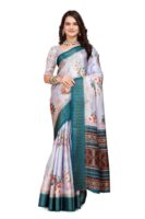 Elegant Pashmina Silk Saree ? Traditional Indian Attire Jacquard with digital print Border jaqurd with Exquisite Handwoven Patterns Perfect for Weddings