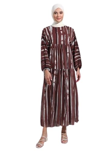 Fancy Coffee Premium Georgette Printed Abaya