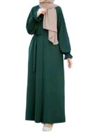 Abaya Burqa Dress's for Women Stitched Burkha | Casual Wear Abaya Burqa(Teal Blue)