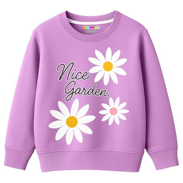 Girls Regular Fit Winterwear Sweatshirt