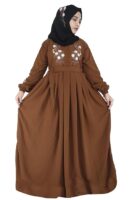 Free Size Muslim Burqa/Abaya & Burkha Dress for Muslim Women And Girl's( Brown)