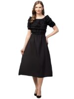 Elegant Women’s A-Line Long Maxi Dress – Fit & Flare Formal & Casual Gown with Flowy Hem – Stylish Evening Party Dress for Girls