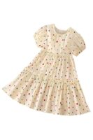 Baby Girls Cotton Blend Floral Printed Summer Dress |Fancy Western Dresses |Kids Frock
